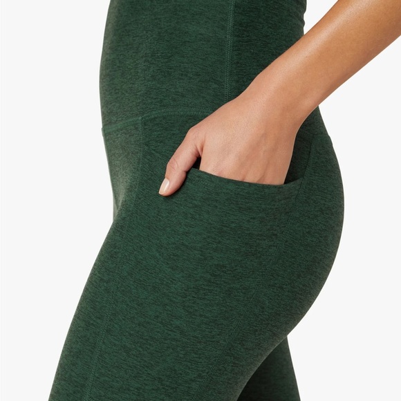 Beyond Yoga Spacedye Midi High Waisted Legging (Forest Green-Pine) - Picture 3 of 7